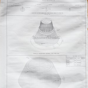 Plan du pont de la Confédération, 1994 - Pont du détroit de Northumberland - Nouveau-Brunswick - Î.-P.-É. - Élévation et projection parallèle 3