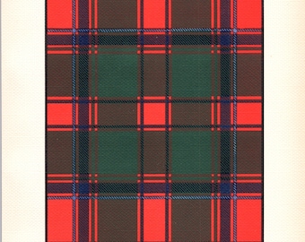 1906 Antique Scottish Tartan Print of Clan Drummond - Clans and Septs of Scotland - LDN