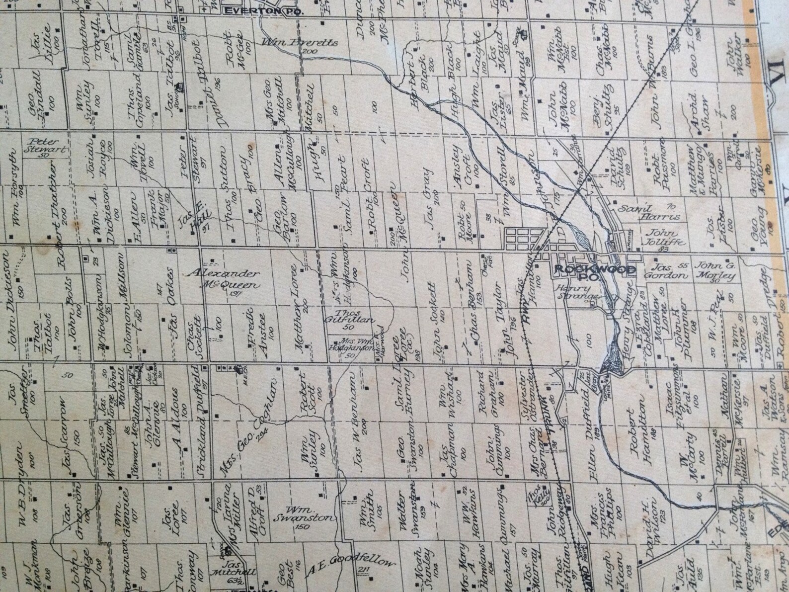 Antique Map of Eramosa Township, Wellington County, Ontario 1906 Large