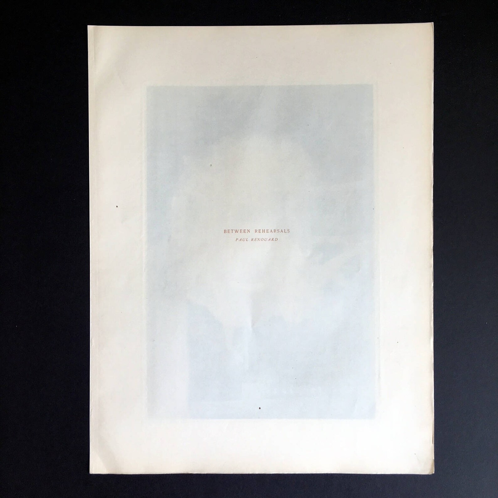 1895 rare antique etching / aquatint – between rehearsals – ballet / paul renouard. signed in the plate.