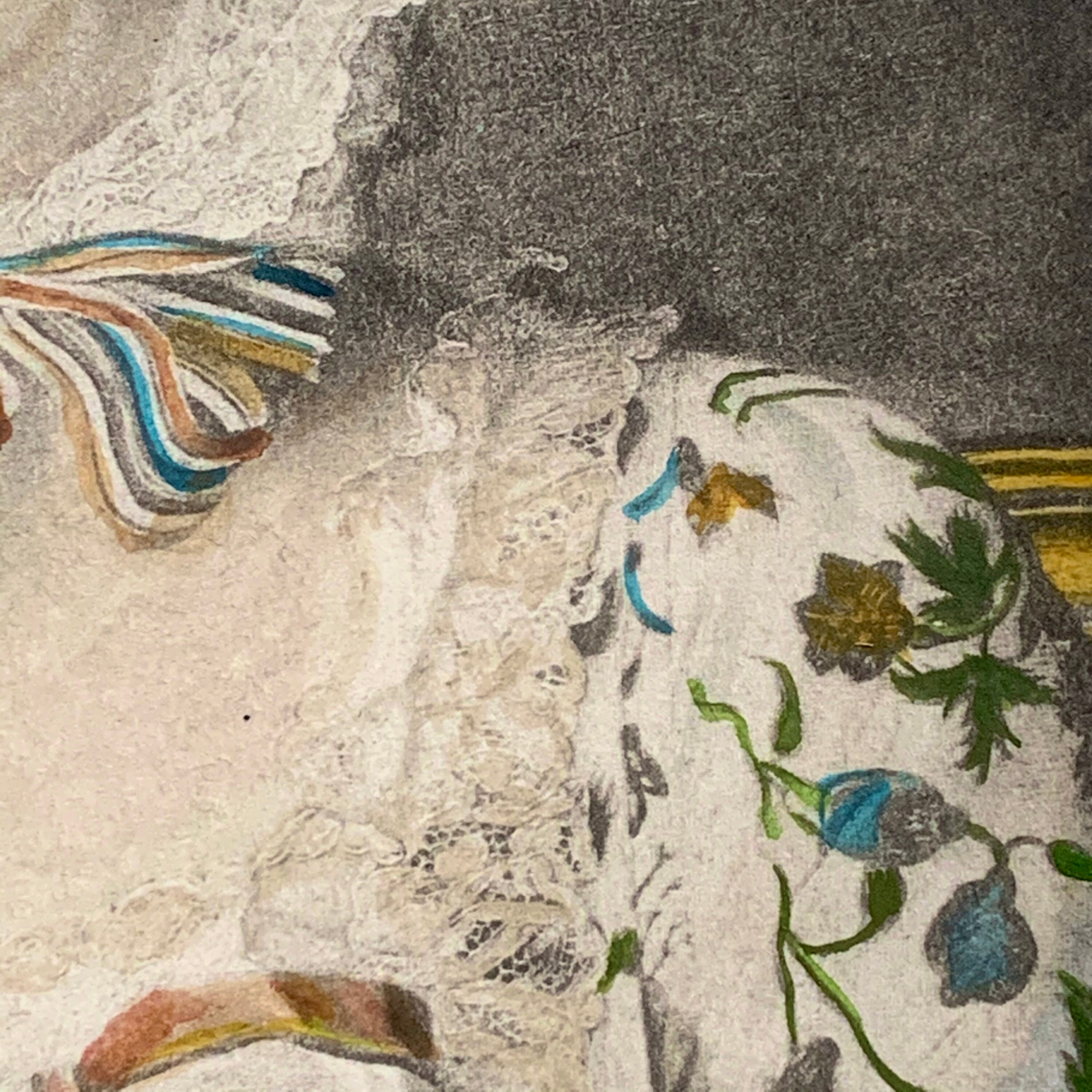 Rare 1800s Madame De Pompadour at Her Embroidery Antique | Etsy Canada