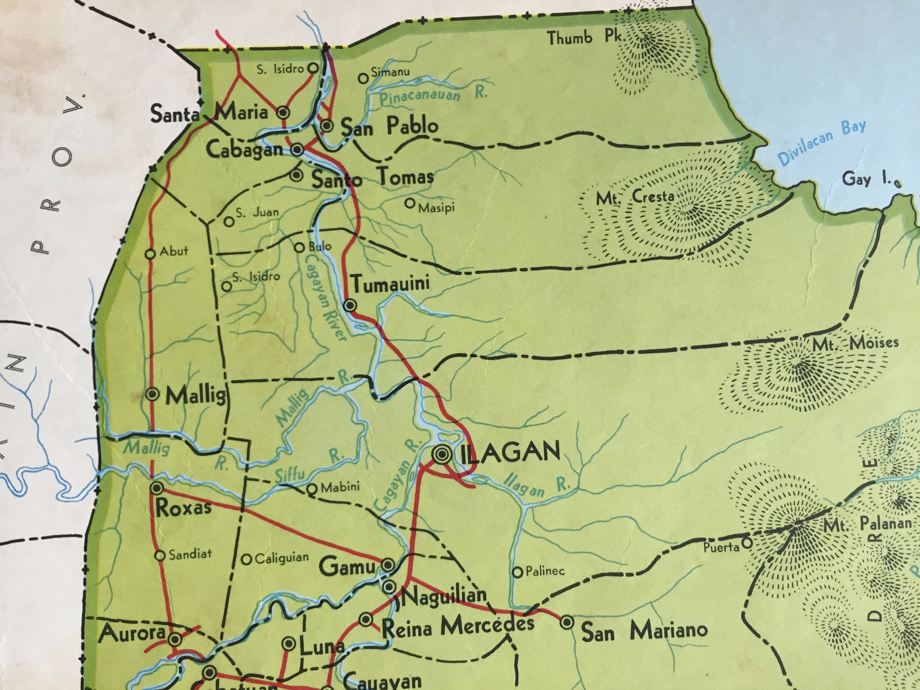 Large Vintage Map of Isabela Philippines 1959 VERY RARE MAP | Etsy