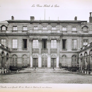 1912 Large French Exquisite Antique Plate of the Hotel du Chatelet, Paris. Plate 11 image 5