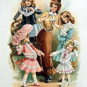 1900 fashion children - Etsy 日本