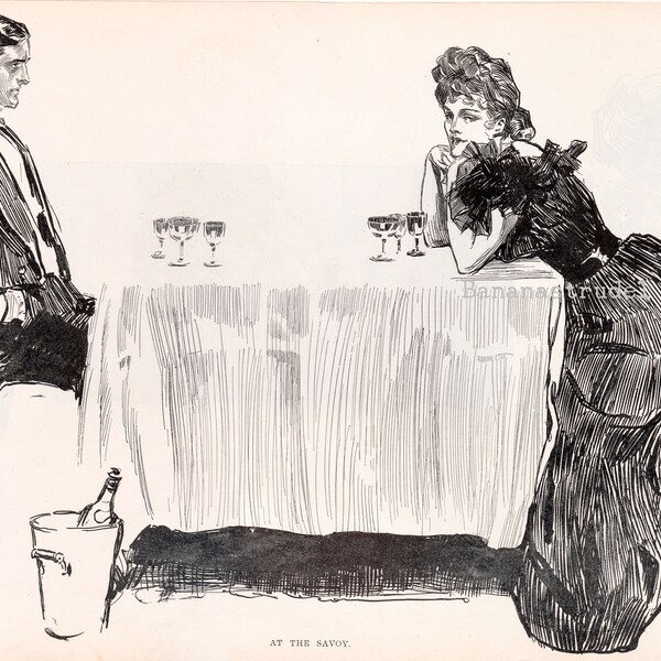 Gibson Girl Print - Etsy