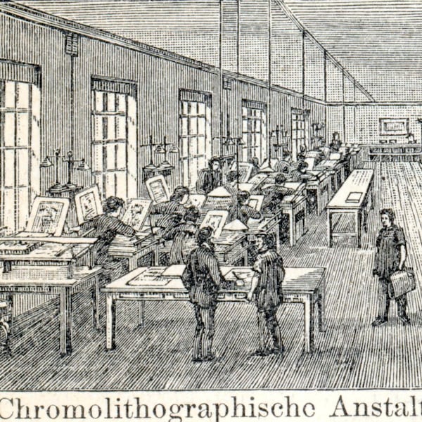 19th Century Publishing House - 1895 Antique Print