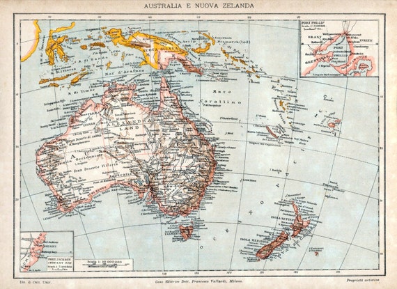 1907 年イタリアのオーストラリアとニュージーランドの