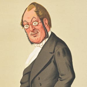 1874 Vanity Fair Caricature - Fashionable Surgery - Mr. Oscar Clayton - Antique Print - Men of the Day No. 87 - Gift for Doctors
