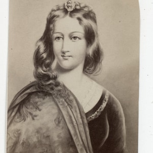 1860s - 1870s Antique CDV Photograph. Portia