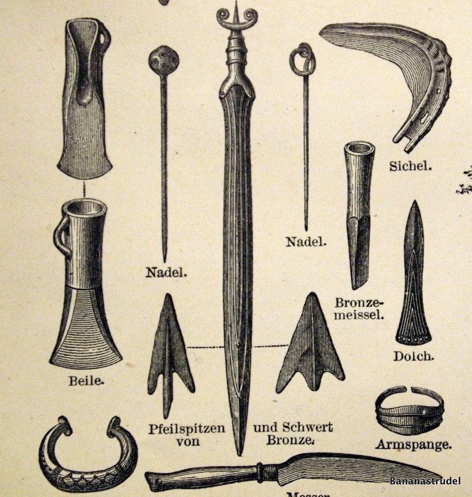 1874 German Antique Print of Stilt Houses Etsy