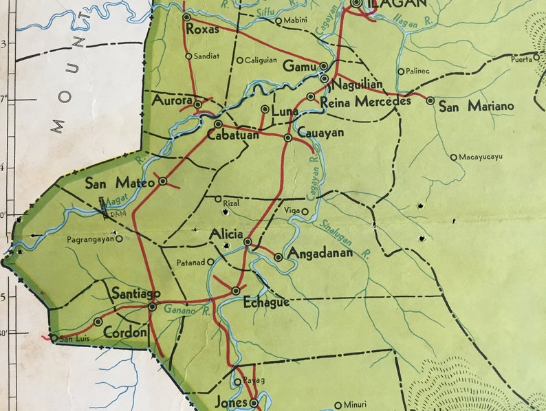 Large Vintage Map of Isabela Philippines 1959 VERY RARE MAP | Etsy