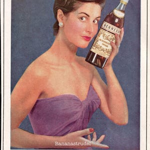 Vintage Hennessy Cognac Brandy Advertisement Poster Print A3