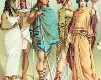 Gravure ancienne sur acier XIXème costumes français issue de