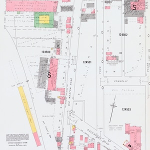 1964 Vintage Map of Saint Clair West - Toronto - Davenport - Old Weston Road - Caledonia Park - Laughton - Hounslow Heath - Sheet 1213-1214