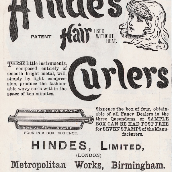 Antique Hair Curlers Etsy