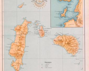 1900 Rare Antique Map of Romblon, Philippines - Sibuyan - Tablas - Simara - Carabao Island - Alad - Lugbung - Map 16