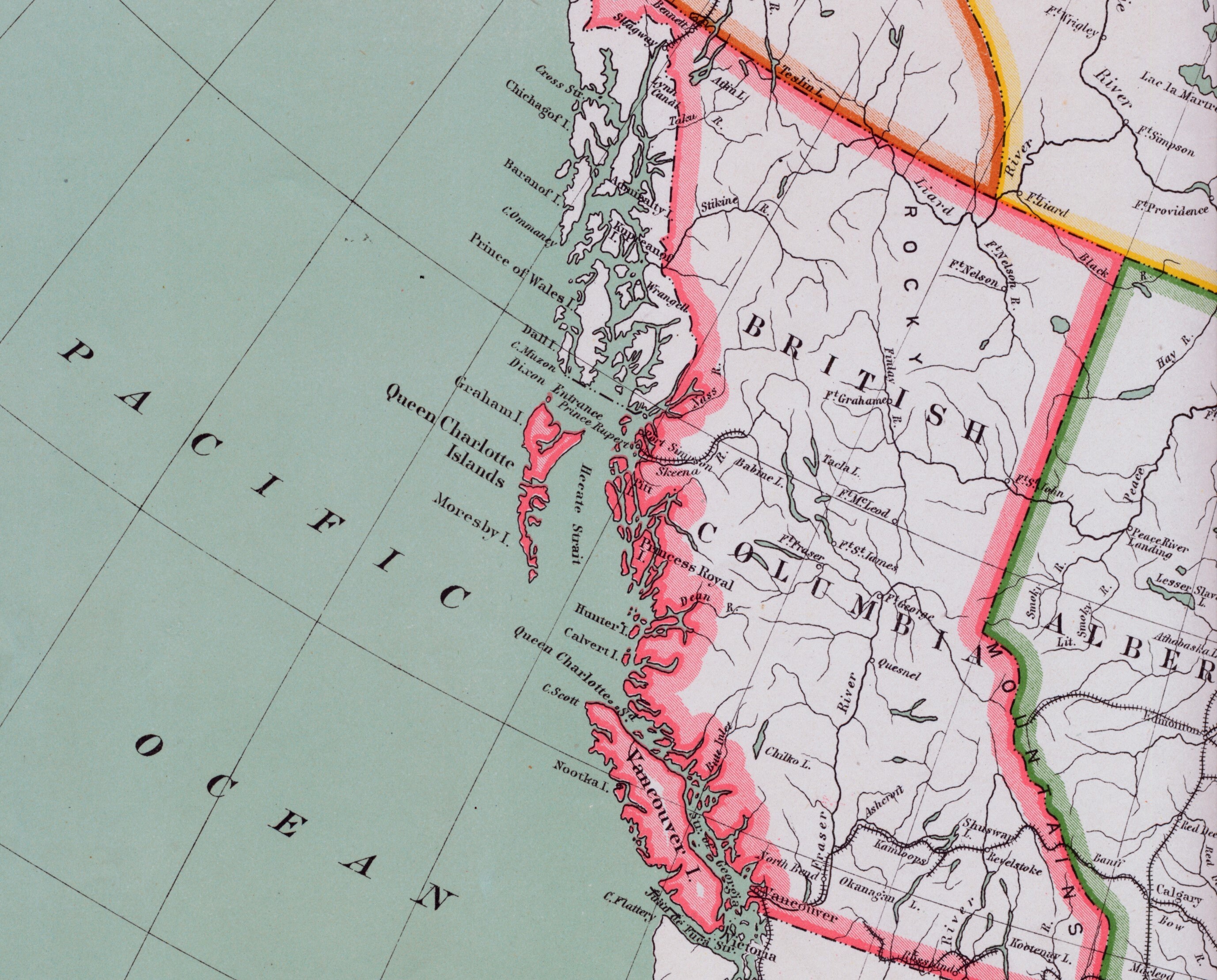 領土区分を示すカナダの大型古地図 - 1915 年発行 - Etsy 日本