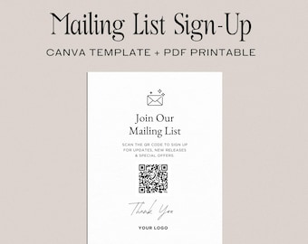 Plantilla de código QR para suscripción al boletín informativo (Canva y PDF) 009