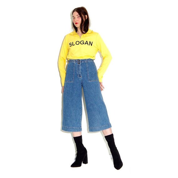 WIDE LEG Short Pants GAUCHO Pants 
