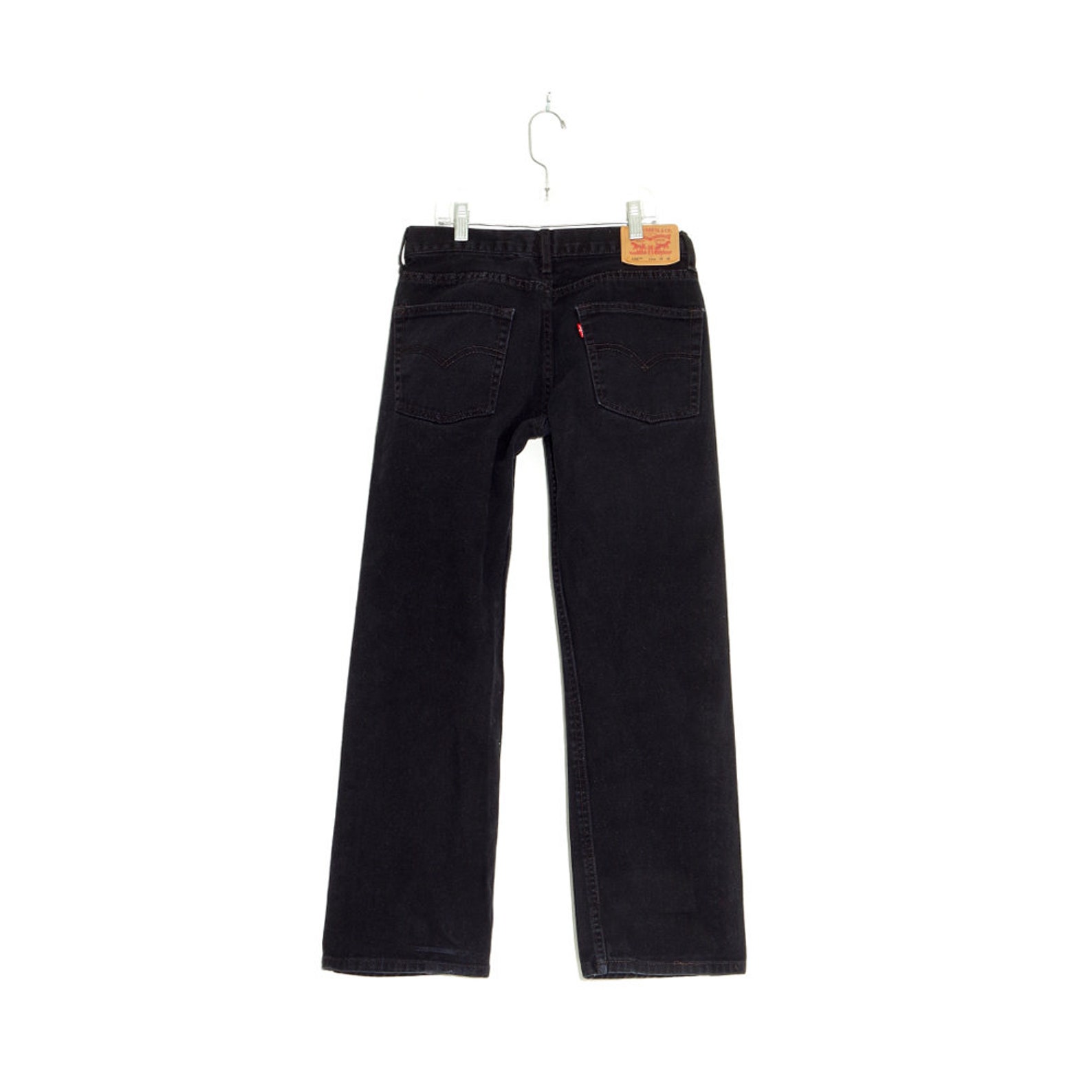 LEVI'S 550 JEANS black denim jeans super flattering fit | Etsy