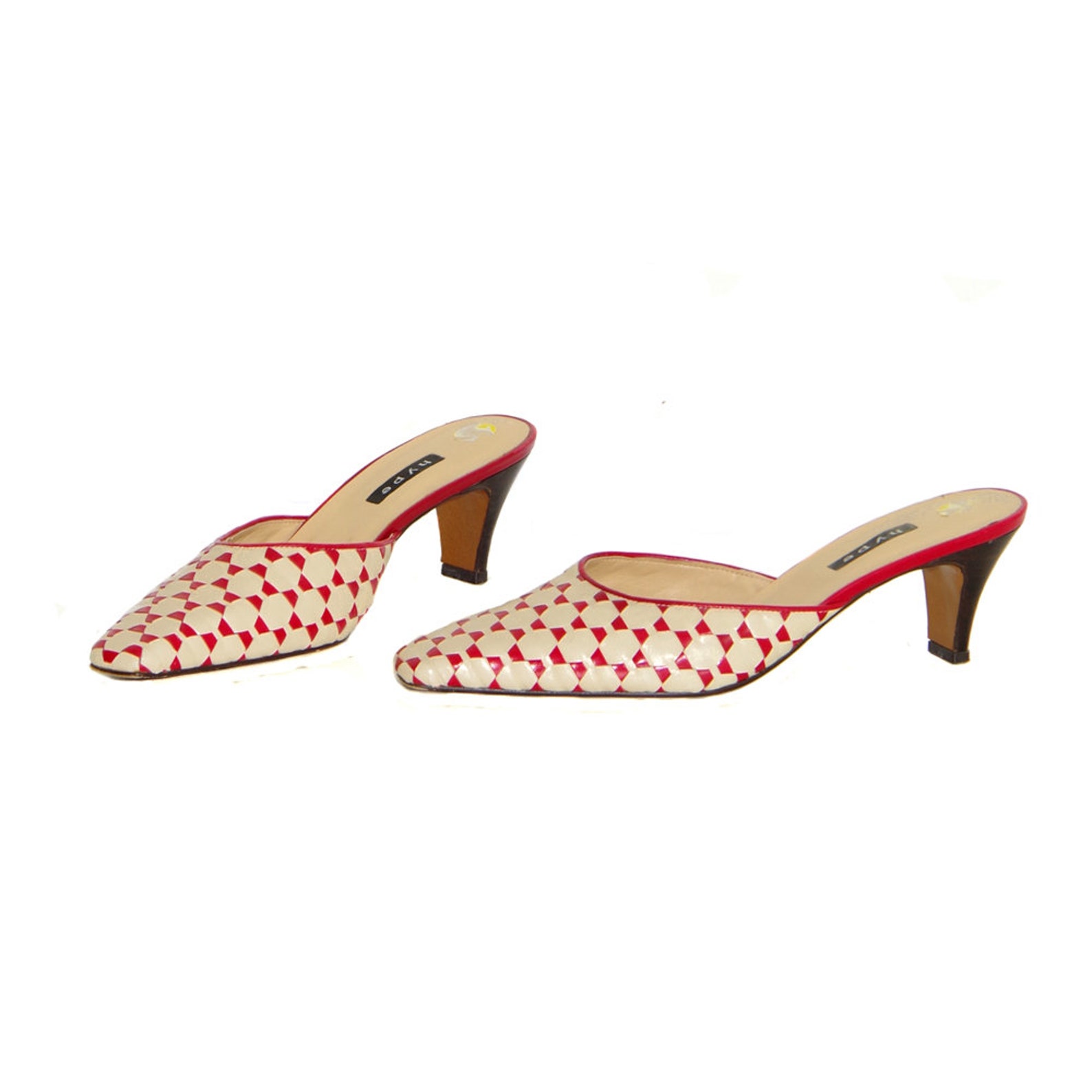 checkered mules