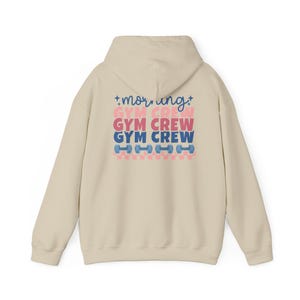 Gym Crew Hooded Sweatshirt - Fitness Apparel, Workout Clothing, Unisex Hoodie, Casual Wear, Gift for Gym Enthusiasts