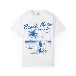 Beach Vibes T-Shirt, Casual Summer Tee, Vacation Shirt, Beach Lover Gift, Relaxed Fit T-Shirt, Graphic Tee for Holiday Fun