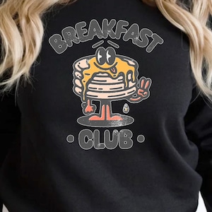 Breakfast Club Sweatshirt: Retro Comfort Colors Graphic Tee