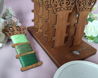 Royal Crown Thread Bobbin Holder DXF File