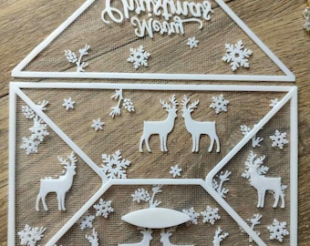Christmas Reindeer Envelope STL