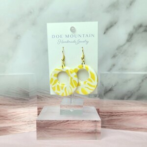 Yellow Dangle Earrings