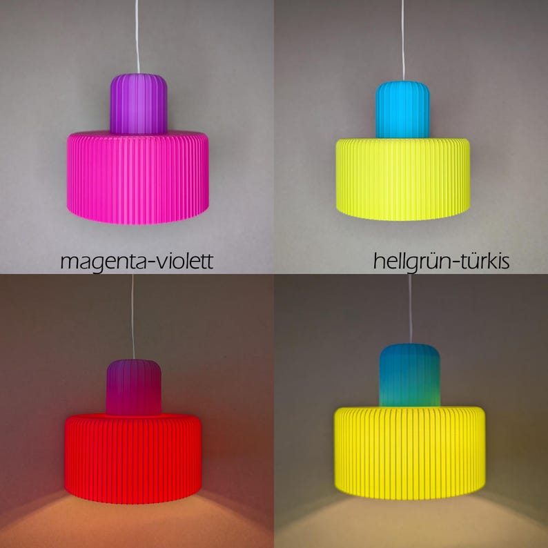 COLOR POP Lampenschirm für Stern A1e (13 cm) | viele Farbkombinationen afbeelding 6