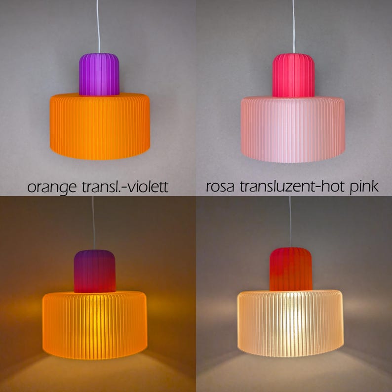 COLOR POP Lampenschirm für Stern A1e (13 cm) | viele Farbkombinationen afbeelding 3