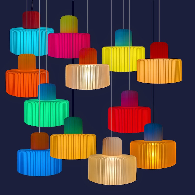 COLOR POP Lampenschirm für Stern A1e (13 cm) | viele Farbkombinationen afbeelding 1