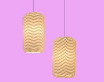 Lampenschirm "ZickZack"  für LED-Sternnutzung,  3D-Druck, ASA uv-beständig
