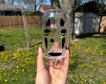 No Face Spirited Away Cup Glass Tumbler 16oz 20oz Studio Ghibli Custom Gift Soot Sprites Cup for Anime Fan