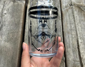 Vessel of Sukuna Cup 16oz 20oz Trendy Anime JJK Inspired Glass Cup Custom Anime Character Cup