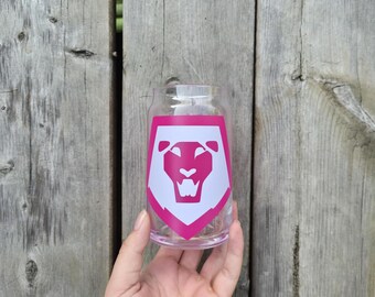 Saja Boys Cup  K Pop Demon Boy Band 16 oz 20z Glass Tumbler with Straw K-Pop Villains Glass Cup