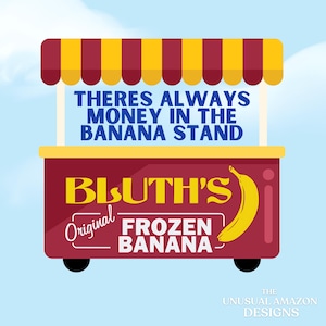 Autocollant de développement arrêté Bluth's Frozen Banana Stand George Michael drôle autocollant en vinyle résistant à l'eau citation drôle