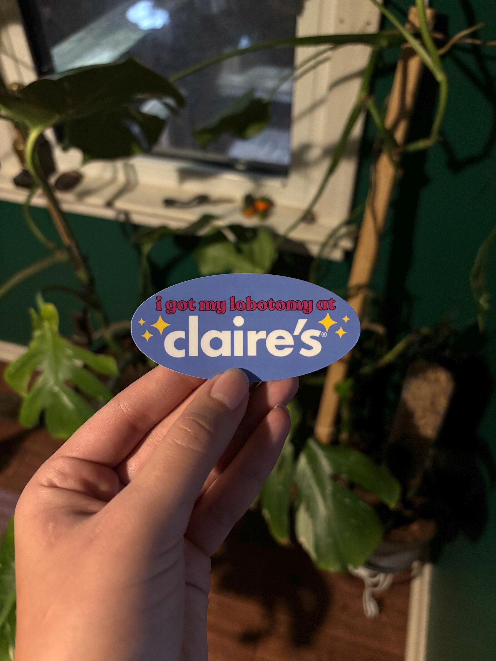 Claire's Lobotomy Funny Sticker 