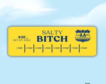 Salty Bitch Sticker Butter 3" Inch Stick of Butter Themed Stickers Funny Baking Sticker Food Meme