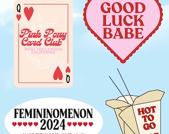 Chappell Roan Stickers Good Luck Babe Hot To Go Femininomenon Pink Pony Club Waterproof Chappell Roan Sticker 4-Pack Pop Princess Gift
