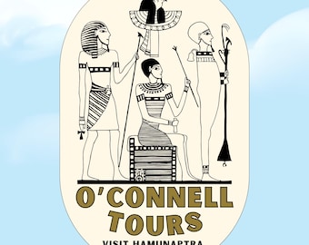 The Mummy Sticker OConnell Tours The Mummy 1999 Inspired Egypt Inspired Trendy Waterproof Sticker Hamunaptra City of the Dead Trendy Sticker