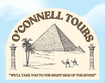 The Mummy Sticker OConnell Tours The Mummy 1999 Inspired Egypt Inspired Trendy Waterproof Sticker