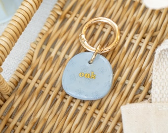 Eyelet Tag - Frühlings Öse Textur Haustier ID Marke