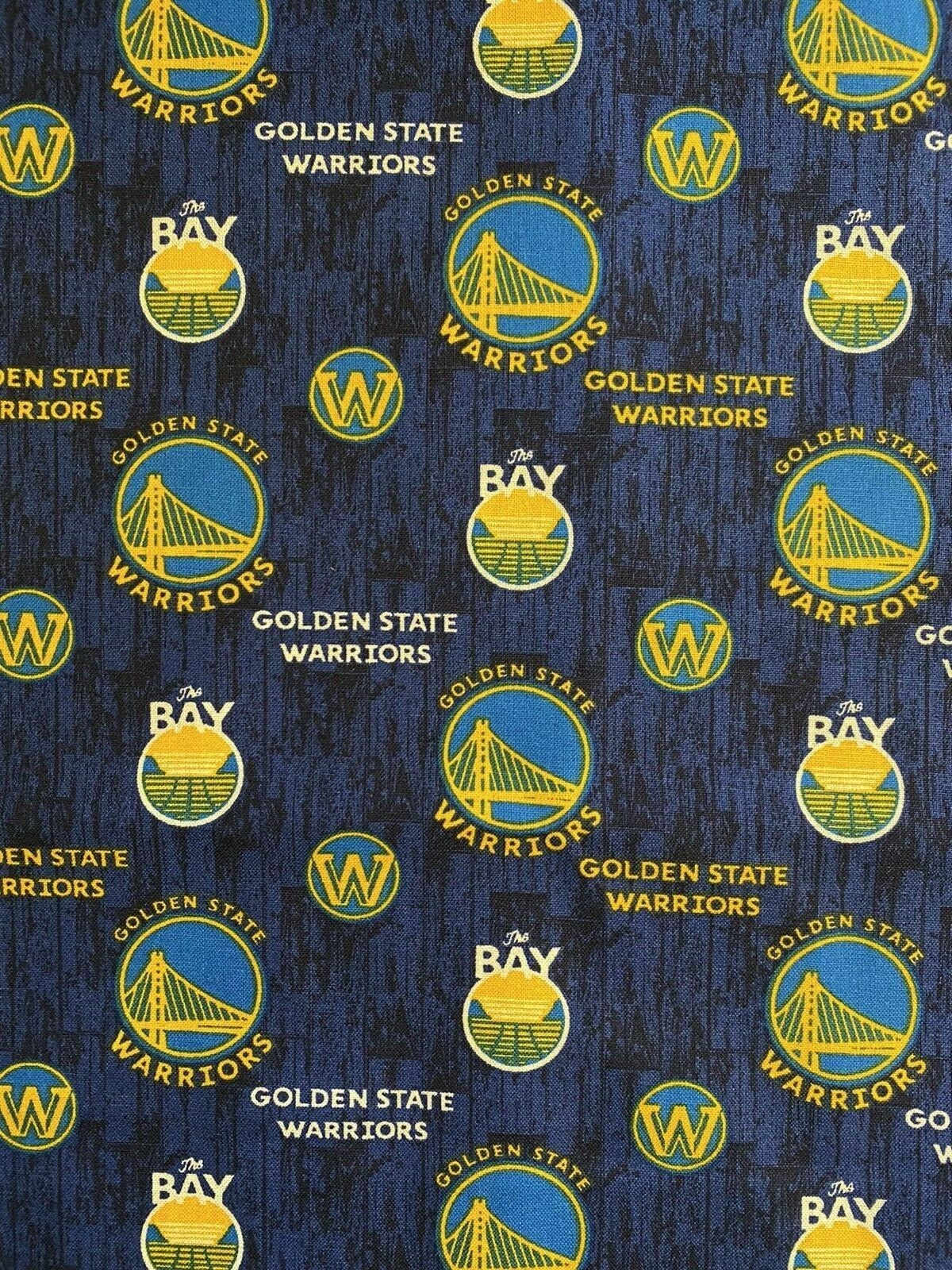 NBA GOLDEN STATE Warriors 1/4 Yard 9 X 44 Cotton - Etsy