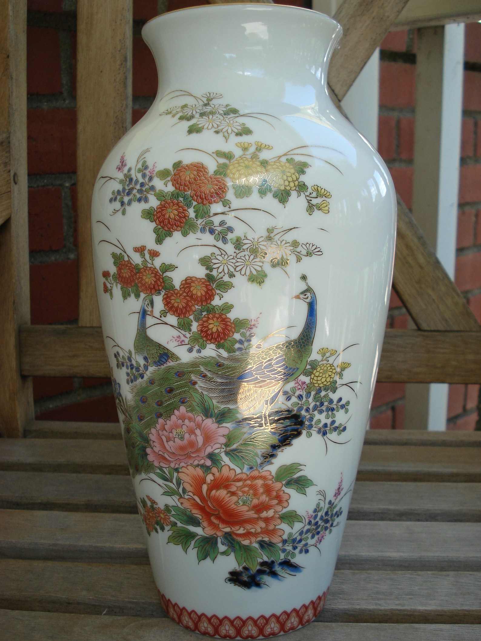 Vintage Shibata Vase made in Japan White with gold rim Etsy