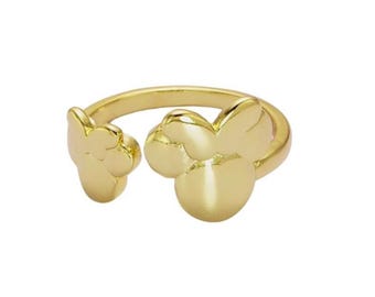Double Minnie Mouse Adjustable Ring