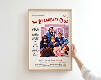 Breakfast Club Movie Poster - Vintage 80's Movie Wall Art - Digital Download
