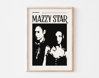 Mazzy Star Poster: Music Wall Art Print (Digital Download)